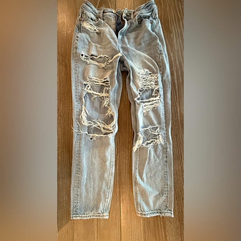 American eagle highest rise mom jeans